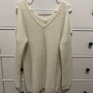 Open Shoulder Sweater